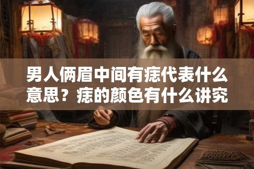 男人俩眉中间有痣代表什么意思?痣的颜色有什么讲究? 男人俩眉中间有痣代表什么意思?痣的颜色有什么讲究?
