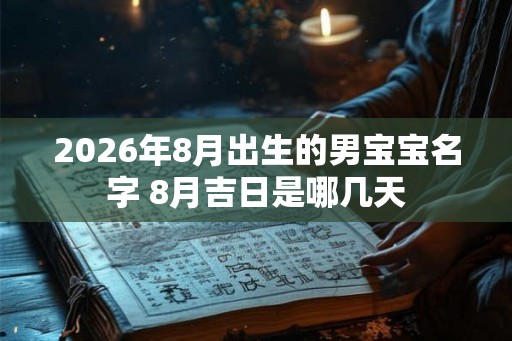 2026年8月出生的男宝宝名字 8月吉日是哪几天 2026年8月出生的男宝宝名字 8月吉日是哪几天