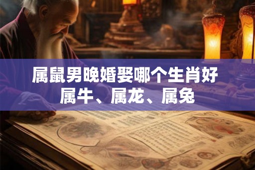 属鼠男晚婚娶哪个生肖好 属牛、属龙、属兔