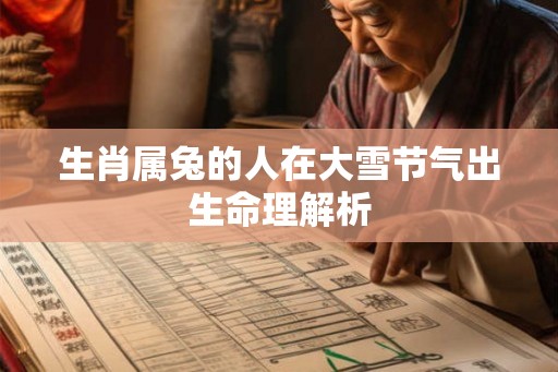 生肖属兔的人在大雪节气出生命理解析 生肖属兔的人在大雪节气出生命理解析