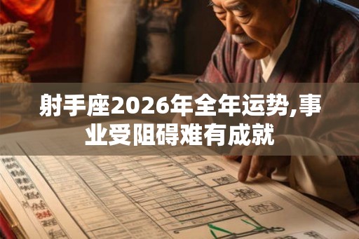 射手座2026年全年运势,事业受阻碍难有成就