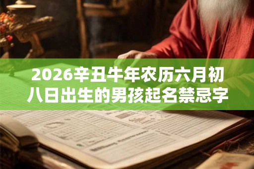 2026辛丑牛年农历六月初八日出生的男孩起名禁忌字