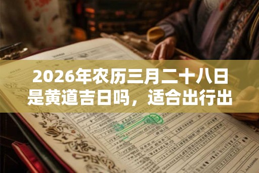 2026年农历三月二十八日是黄道吉日吗，适合出行出远门吗？