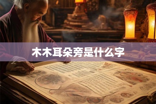 木木耳朵旁是什么字