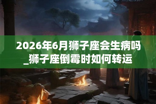 2026年6月狮子座会生病吗_狮子座倒霉时如何转运