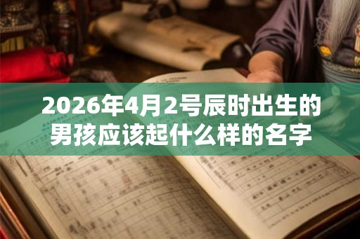 2026年4月2号辰时出生的男孩应该起什么样的名字