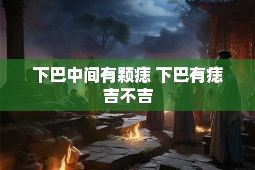 下巴中间有颗痣 下巴有痣吉不吉