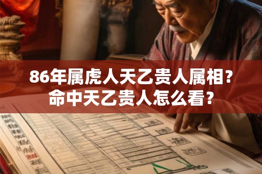 86年属虎人天乙贵人属相？命中天乙贵人怎么看？