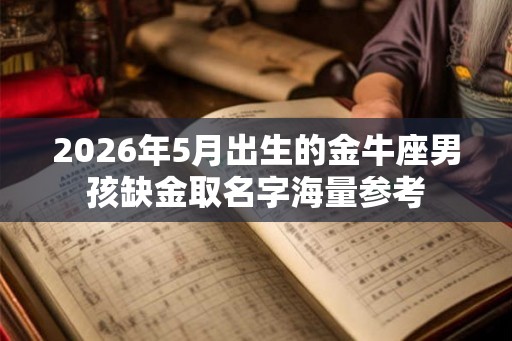2026年5月出生的金牛座男孩缺金取名字海量参考