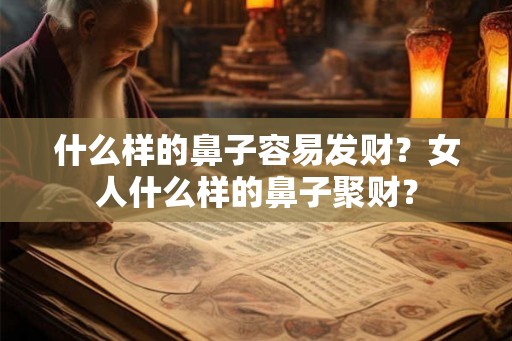 什么样的鼻子容易发财？女人什么样的鼻子聚财？