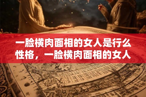 一脸横肉面相的女人是行么性格，一脸横肉面相的女人图片