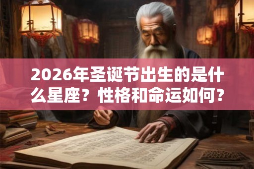2026年圣诞节出生的是什么星座？性格和命运如何？