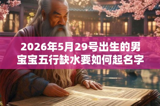 2026年5月29号出生的男宝宝五行缺水要如何起名字