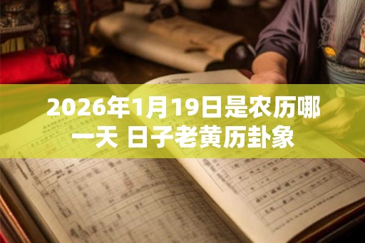 2026年1月19日是农历哪一天 日子老黄历卦象