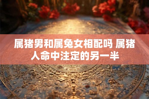 属猪男和属兔女相配吗 属猪人命中注定的另一半