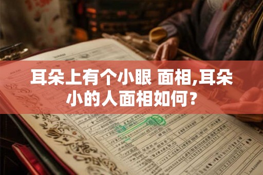 耳朵上有个小眼 面相,耳朵小的人面相如何？