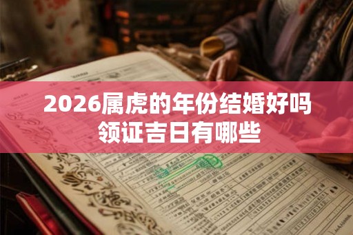 2026属虎的年份结婚好吗 领证吉日有哪些