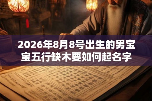 2026年8月8号出生的男宝宝五行缺木要如何起名字