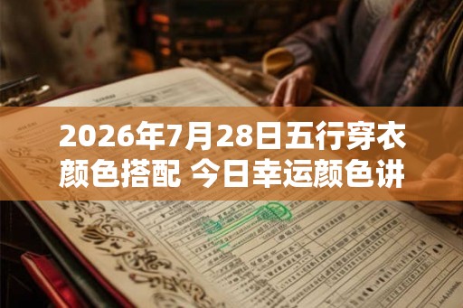 2026年7月28日五行穿衣颜色搭配 今日幸运颜色讲究