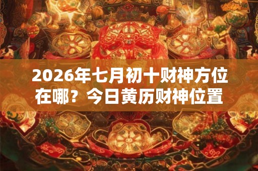2026年七月初十财神方位在哪?今日黄历财神位置 2026年七月初十财神方位在哪?今日黄历财神位置