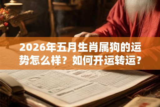 2026年五月生肖属狗的运势怎么样？如何开运转运？