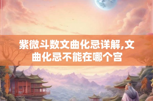 紫微斗数文曲化忌详解,文曲化忌不能在哪个宫