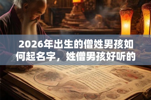 2026年出生的僧姓男孩如何起名字，姓僧男孩好听的名字