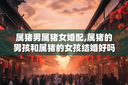属猪男属猪女婚配,属猪的男孩和属猪的女孩结婚好吗