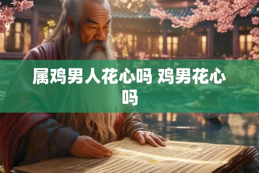 属鸡男人花心吗 鸡男花心吗