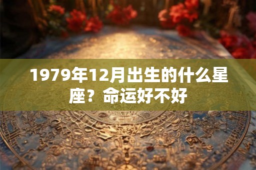 1979年12月出生的什么星座？命运好不好