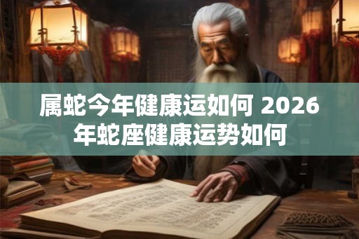 属蛇今年健康运如何 2026年蛇座健康运势如何