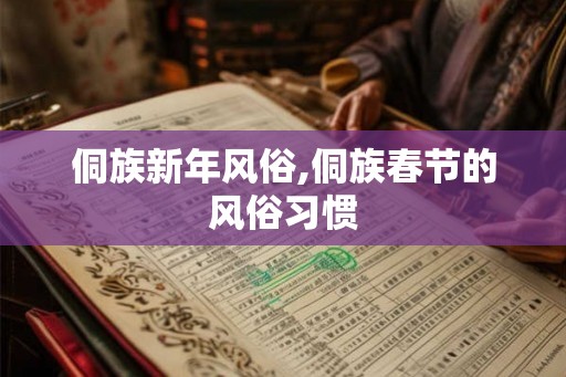 侗族新年风俗,侗族春节的风俗习惯