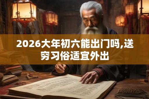 2026大年初六能出门吗,送穷习俗适宜外出