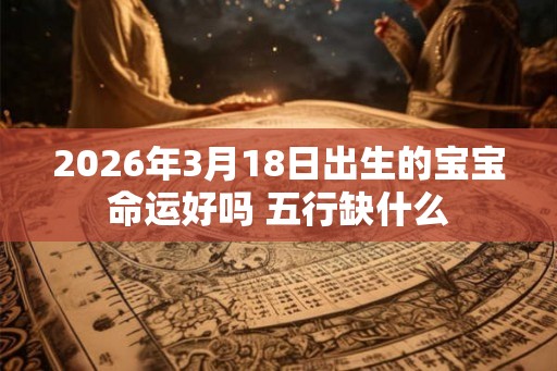 2026年3月18日出生的宝宝命运好吗 五行缺什么