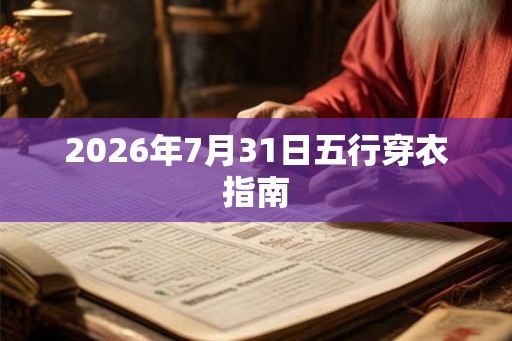 2026年7月31日五行穿衣指南