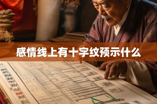 感情线上有十字纹预示什么