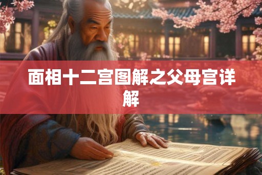 面相十二宫图解之父母宫详解 面相十二宫图解之父母宫详解