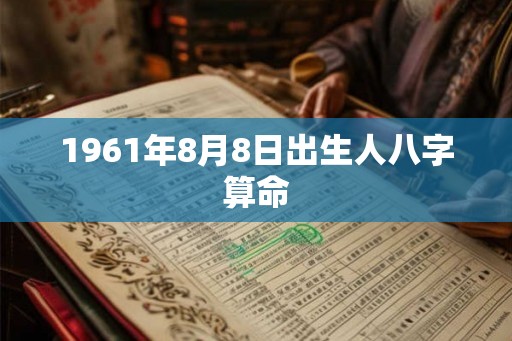 1961年8月8日出生人八字算命 1961年8月8日出生人八字算命