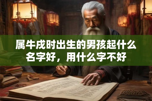 属牛戌时出生的男孩起什么名字好，用什么字不好