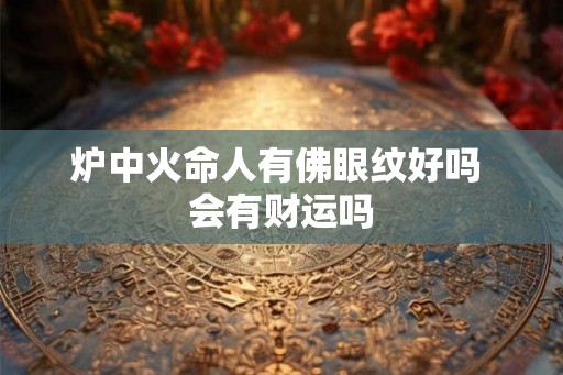炉中火命人有佛眼纹好吗 会有财运吗