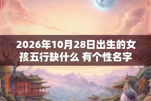2026年10月28日出生的女孩五行缺什么 有个性名字精选