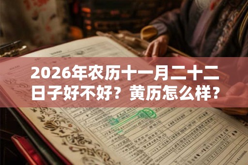 2026年农历十一月二十二日子好不好?黄历怎么样? 2026年农历十一月二十二日子好不好?黄历怎么样?