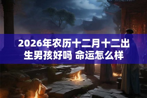 2026年农历十二月十二出生男孩好吗 命运怎么样