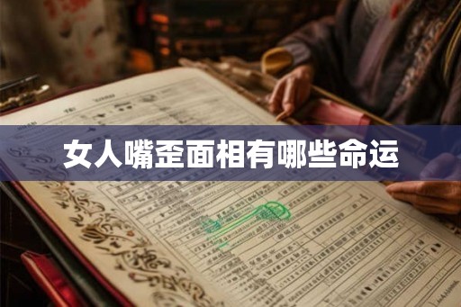 女人嘴歪面相有哪些命运