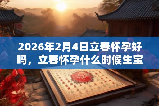 2026年2月4日立春怀孕好吗，立春怀孕什么时候生宝宝？