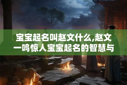 宝宝起名叫赵文什么,赵文一鸣惊人宝宝起名的智慧与艺术 宝宝起名叫赵文什么,赵文一鸣惊人宝宝起名的智慧与艺术