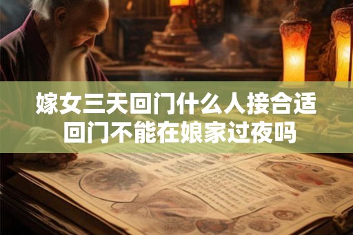 嫁女三天回门什么人接合适 回门不能在娘家过夜吗