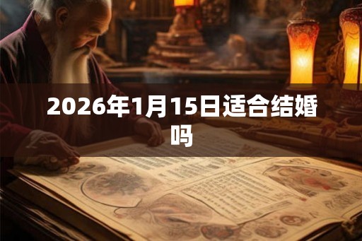 2026年1月15日适合结婚吗