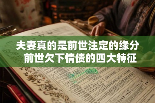 夫妻真的是前世注定的缘分  前世欠下情债的四大特征