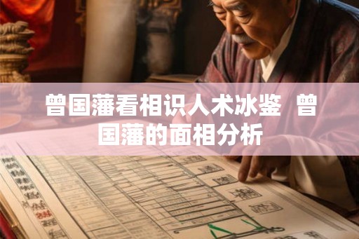 曾国藩看相识人术冰鉴  曾国藩的面相分析